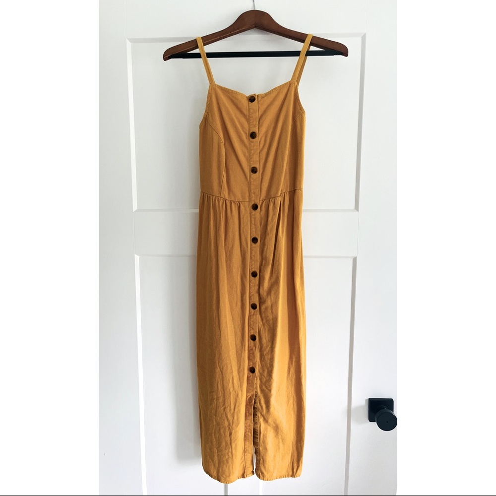 Old Navy, Small, Midi, Yellow Dress